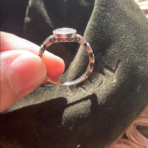 John Hardy Dot collection ring w/ pavé diamonds
